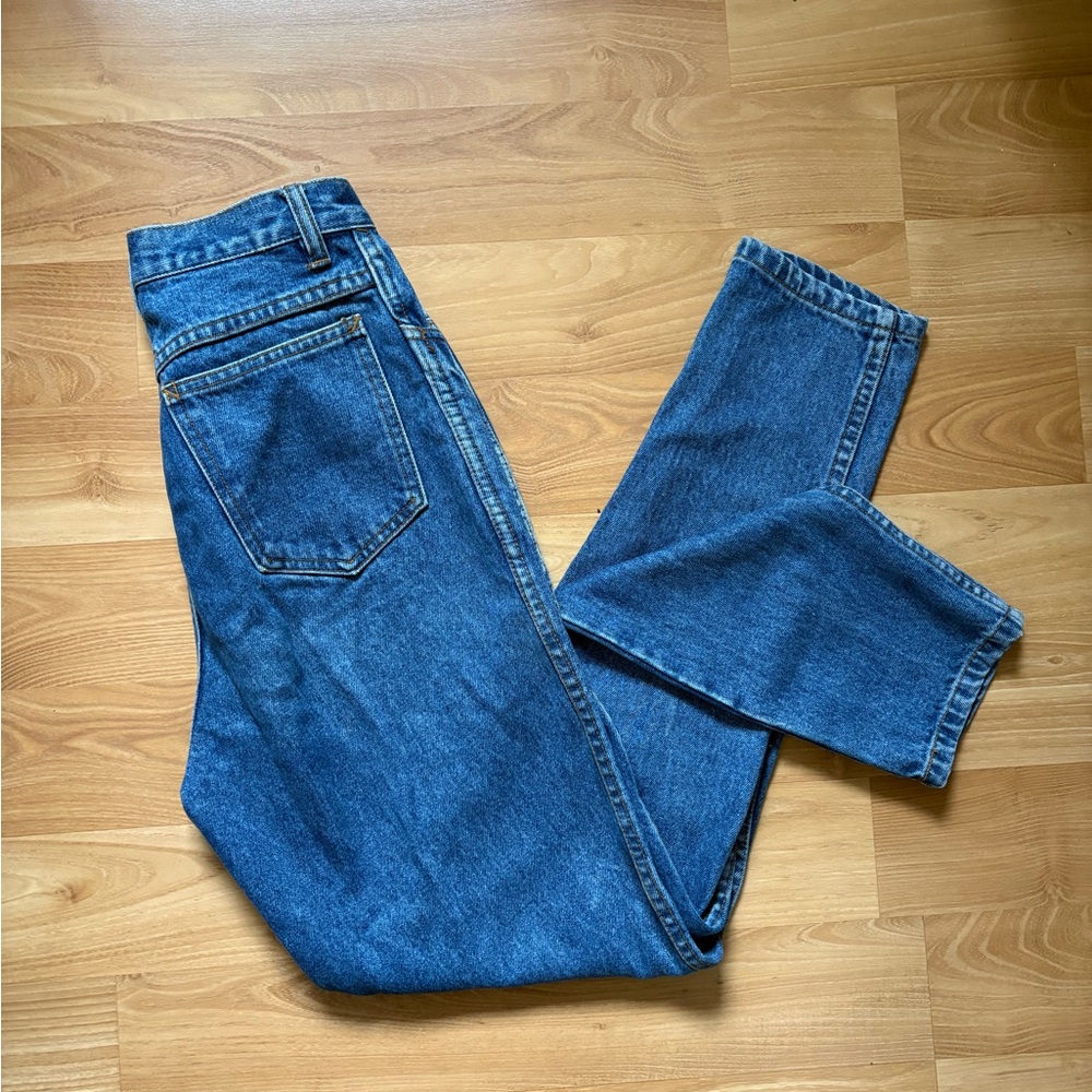 Vintage Rio by Stephen Mardon Highwaisted Blue Tapered Jeans - Picture 6 of 9
